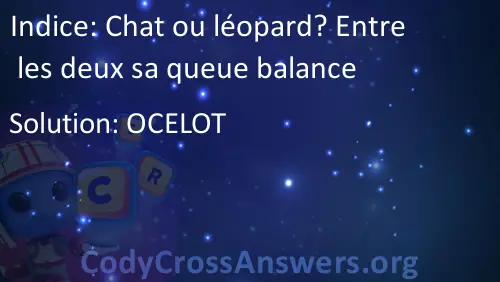 Chat Ou Léopard Entre Les Deux Sa Queue Balance Respuestas