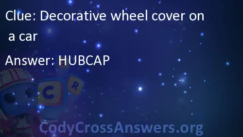 Decorative Wheel Cover On A Car Answers Codycrossanswers Org