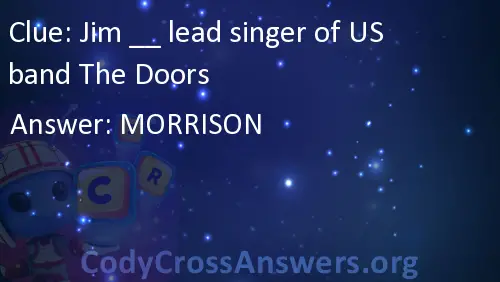 Jim Lead Singer Of Us Band The Doors Answers