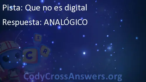 Que no es digital codycross