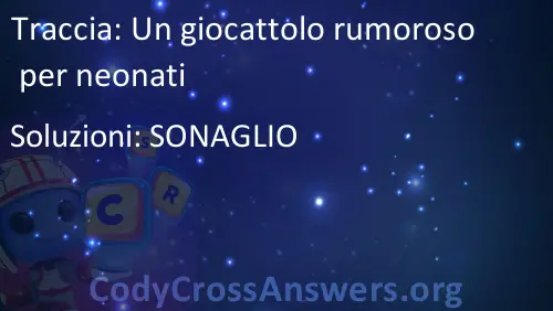 un giocattolo rumoroso per neonati