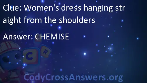 Womens dress hanging straight from shoulders